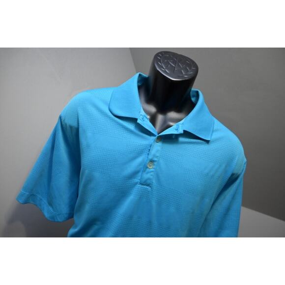 Nike Golf Polo Dri Fit Tour Performance Blue Athletic Golf Shirt Mens Sz XL - Picture 3 of 8